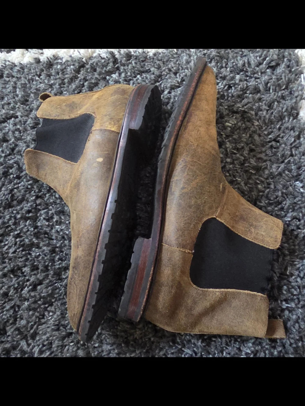 Allen Edmonds Ashbury Men’s 13 B Brown Distressed Leather Ankle Chukka Boots